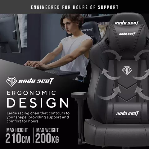 Comprar Silla Gaming Anda Seat Dark Demon Premium Negra screen 5