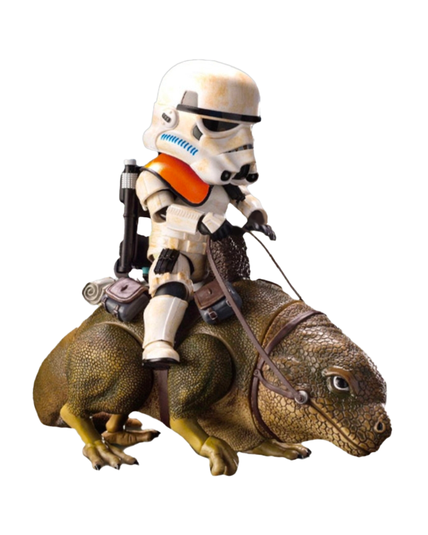 Figura egg attack star wars episodio iv dewback y sandtrooper imperial