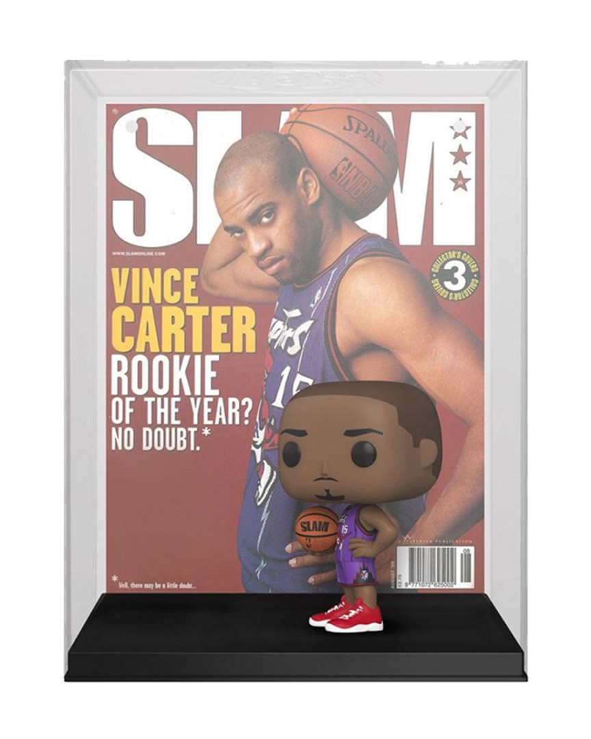 Figura pop! + cover vince carter nba edición slam magazine 9 cm