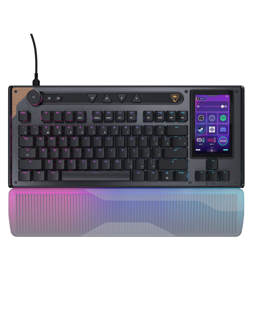 Teclado gaming command series kb7 negro (us layout)