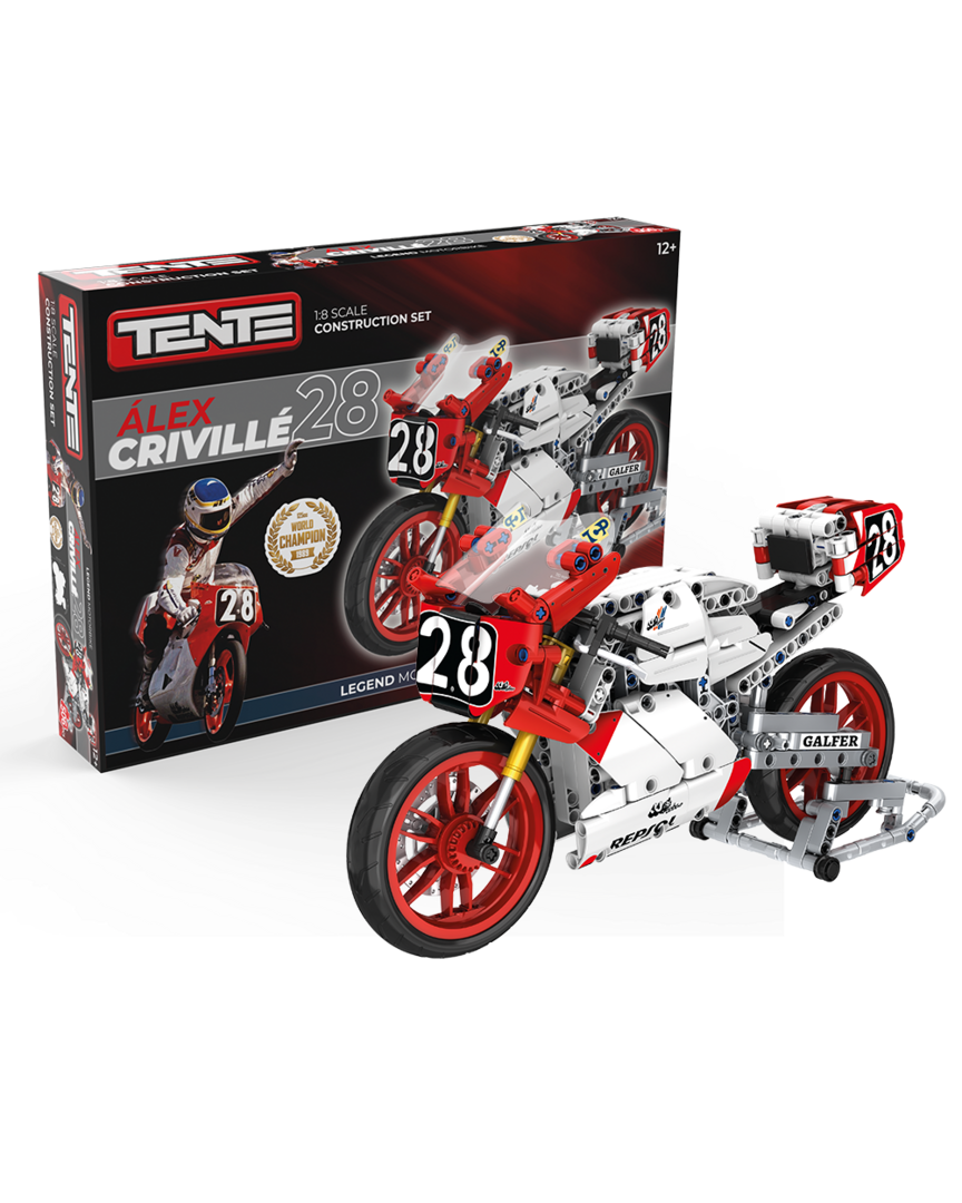 Set de construcción tente moto world champion - alex crivillé
