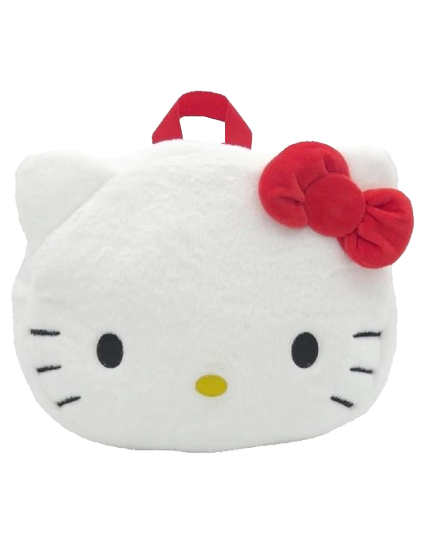 Mochila Peluche Cara Hello Kitty