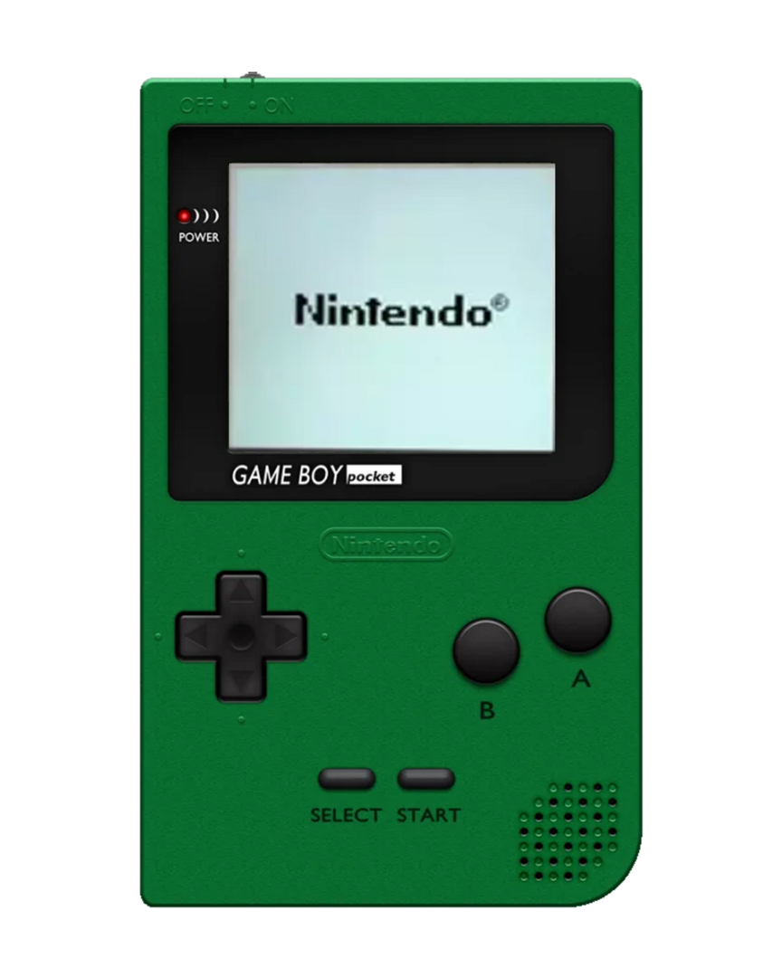 Nintendo gameboy pocket verde ips v2 backlit reaco. grado a