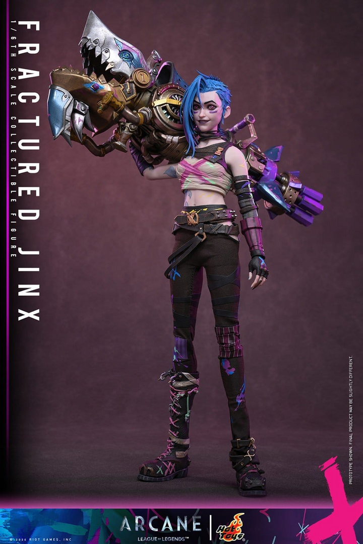 Figura fractured jinx arcane 1/6 hot toys