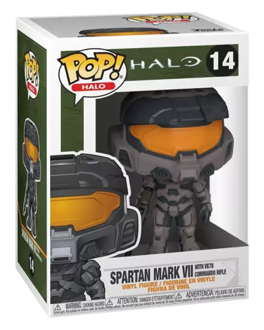 Comprar Figura POP! HALO Infinite Spartan Mark VII VK78 Rifle Commando Figuras de Videojuegos