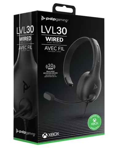 Comprar Auriculares Gaming Mono LVL30 con cable Negro - Xbox One, Xbox Series, Auriculares