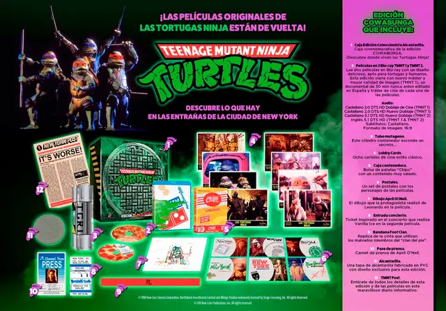 Comprar Teenage Mutant Ninja Turtles - Las Películas Originales 1 y 2 Edición Coleccionista Blu-ray Blu-Ray Coleccionista Blu-ray