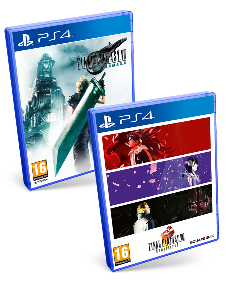 Final Fantasy VII Remake + Final Fantasy VIII Remasterizado