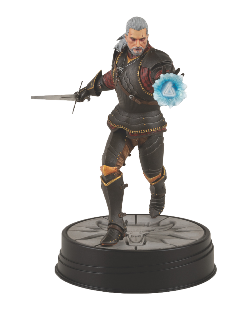 Figura geralt armadura de toussaint the witcher 3: wild hunt 20 cm