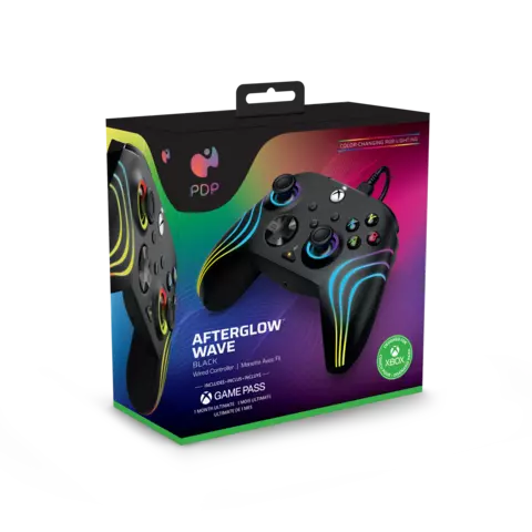 Comprar Mando Afterglow Wave Negro con Cable Licenciado Xbox Series Negro