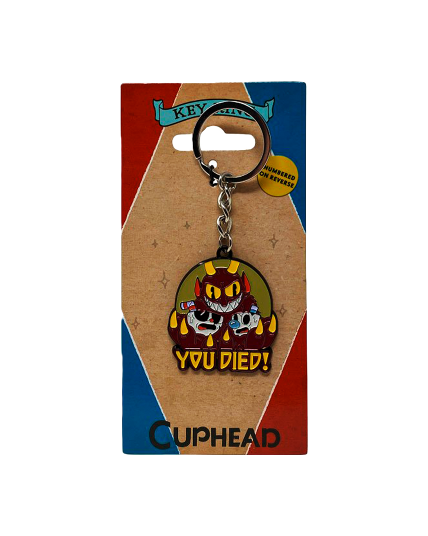 Llavero metálico cuphead you died! limited edition 4 cm