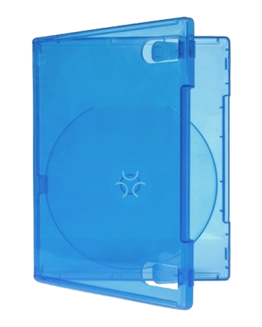 Pack 10 cajas para juego ps4 azul transparente