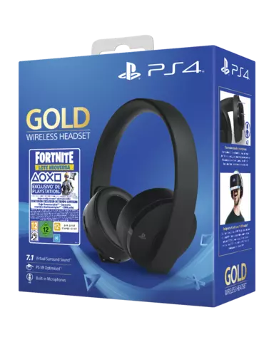 Comprar Sony Gold 7.1 Surround Auriculares Wireless + Fortnite Lote de Neoversa  PS4