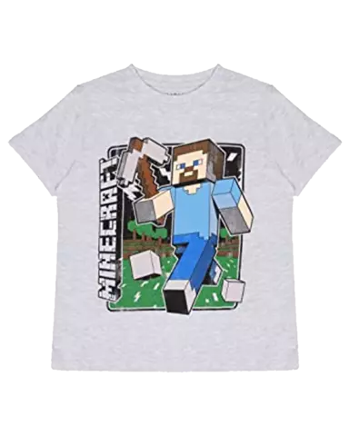 Comprar Camiseta Gris Vintage Steve Tee Minecraft Talla XL - Talla XL, Camiseta