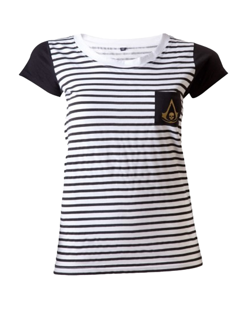 Camiseta Rayas Assassins Creed IV Mujer Talla XL