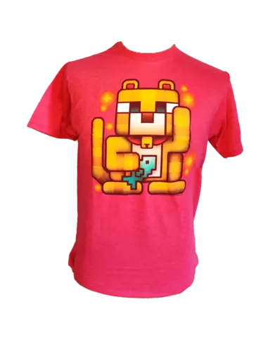 Comprar Camiseta Rosa Lucky Ocelot Minecraft Talla XL - Talla XL, Camiseta
