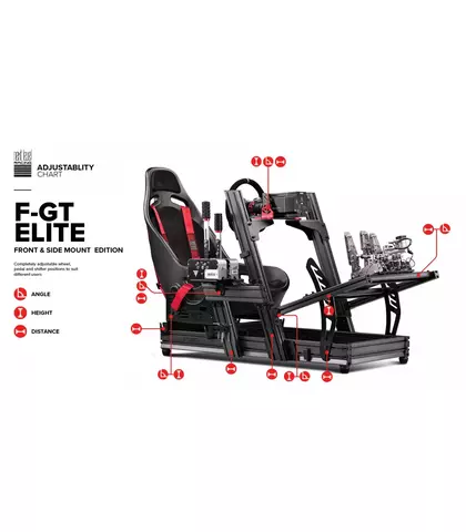 Comprar Cockpit Simulador F-GT de Aluminio Elite Edición Front & Side Mount 