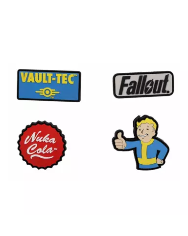 Set de 4 parches de regalo Rubber Fallout