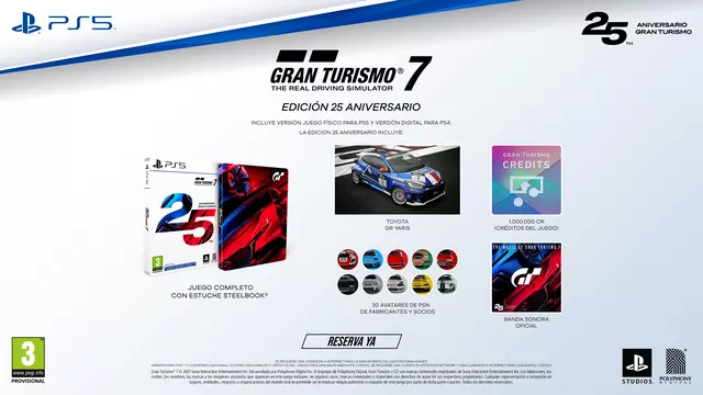 Comprar Gran Turismo 7 Edición 25 Aniversario PS5 Limitada