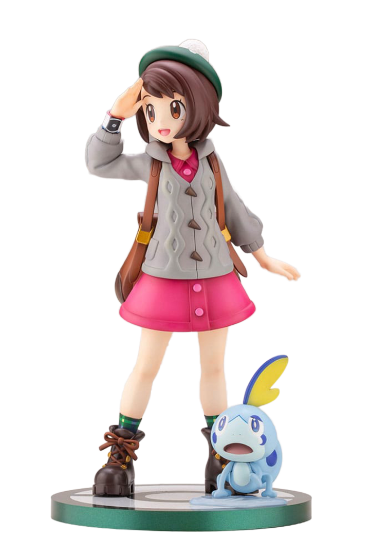 Figura gloria & sobble pokémon artfx 1/8 kotobukiya