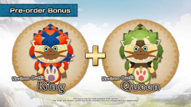 DLC King & Queen Skins Navirou - Monster Hunter Stories