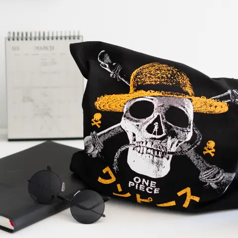 Comprar Bolso De Tela One Piece Netflix - Jolly Roger 