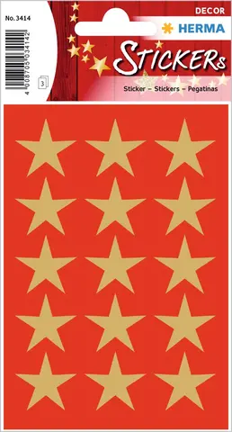 Comprar Pegatinas Decor Estrellas Doradas 22 Mm 