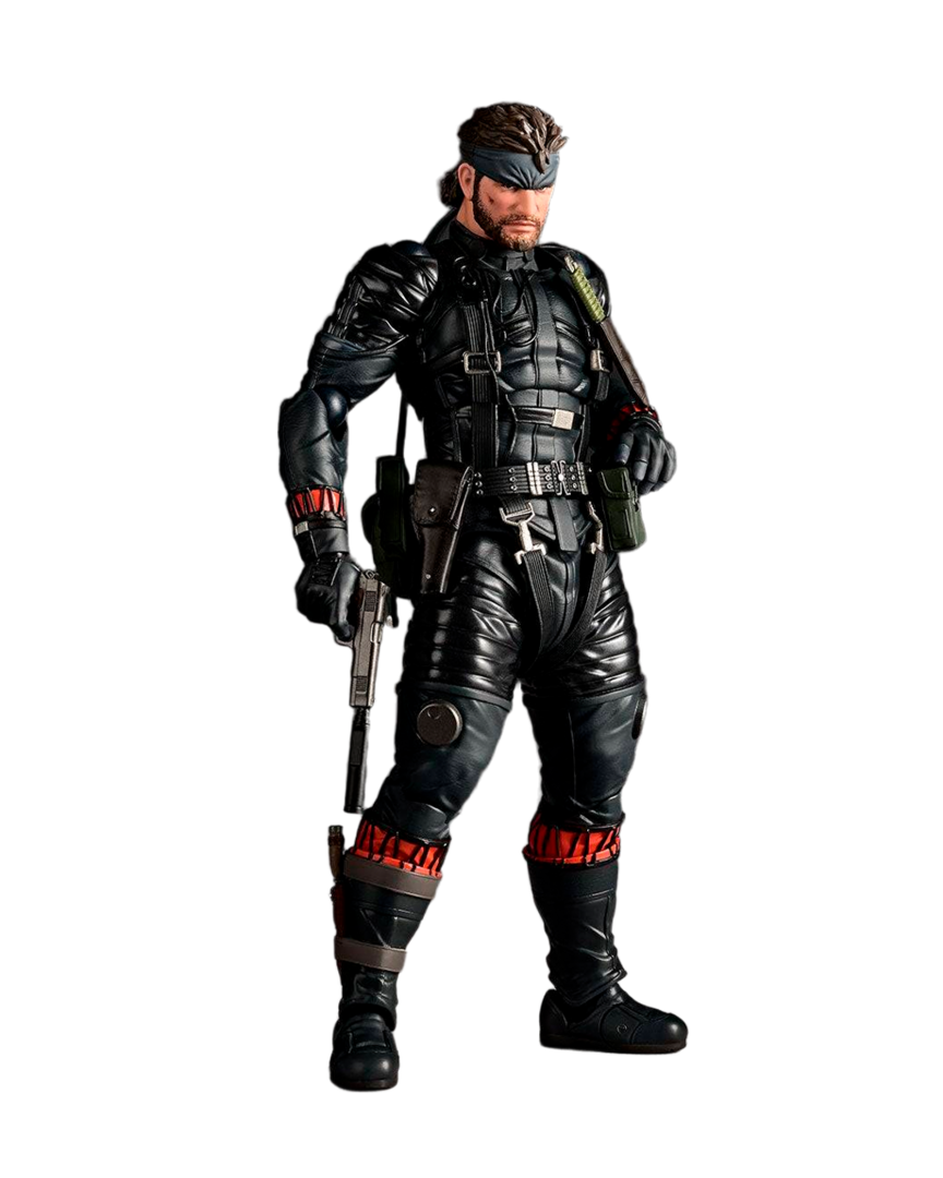 Figura naked snake metal gear solid delta sneaking suit ver. revoltech a.y. kaiyodo