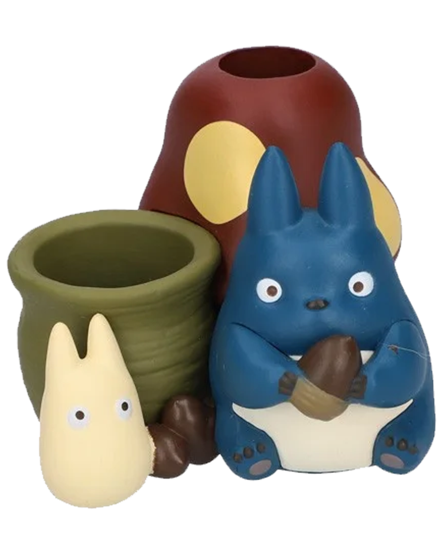 Figura Totoro Mi Vecino Tototro Blanco y Azul 4,5 cm