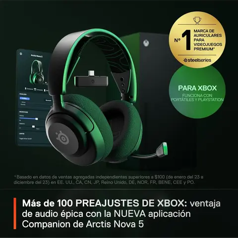 Reservar Auriculares Gaming Arctis Nova 5X Inalámbricos Steelseries Xbox Series screen 4