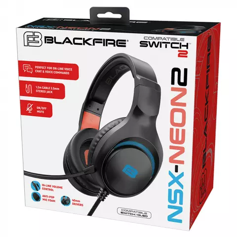 Comprar Auriculares Gaming Blackfire Nsx Neon 2 Switch 2  Switch