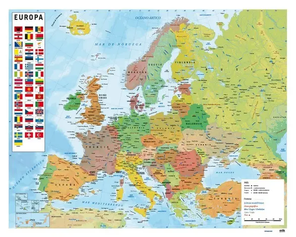 Comprar Mini Poster Mapa De Europa 