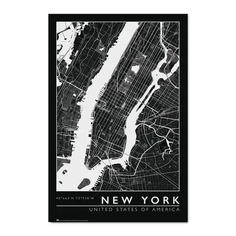 Comprar Poster New York City Map 