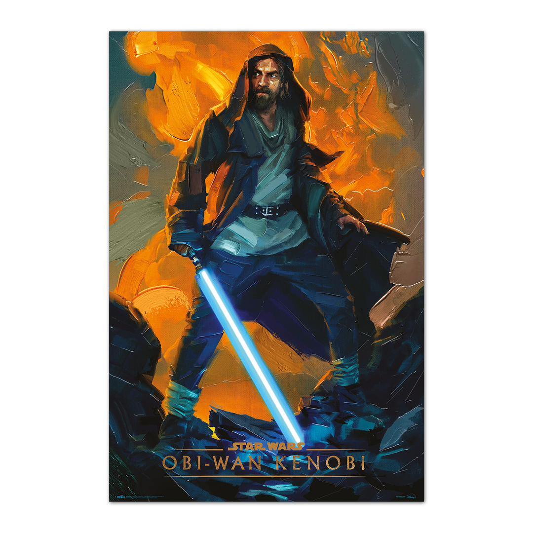 Grupo Erik Póster Star Wars Kenobi Guardian - Lamina decorativa Kenobi/Póster Producto con licencia oficial