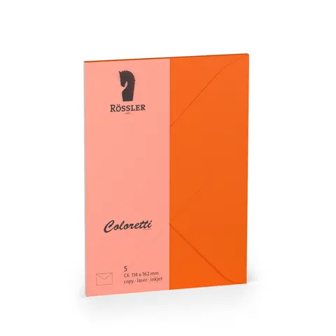 Comprar Sobre C6 Ministro Coloretti 5 Unidades Naranja 
