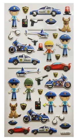 Comprar Pegatinas Tweeny Foamy Policia 