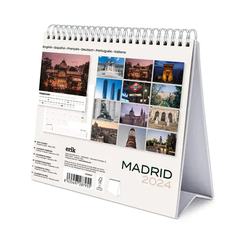 Comprar Calendario De Escritorio Deluxe 2024 Madrid