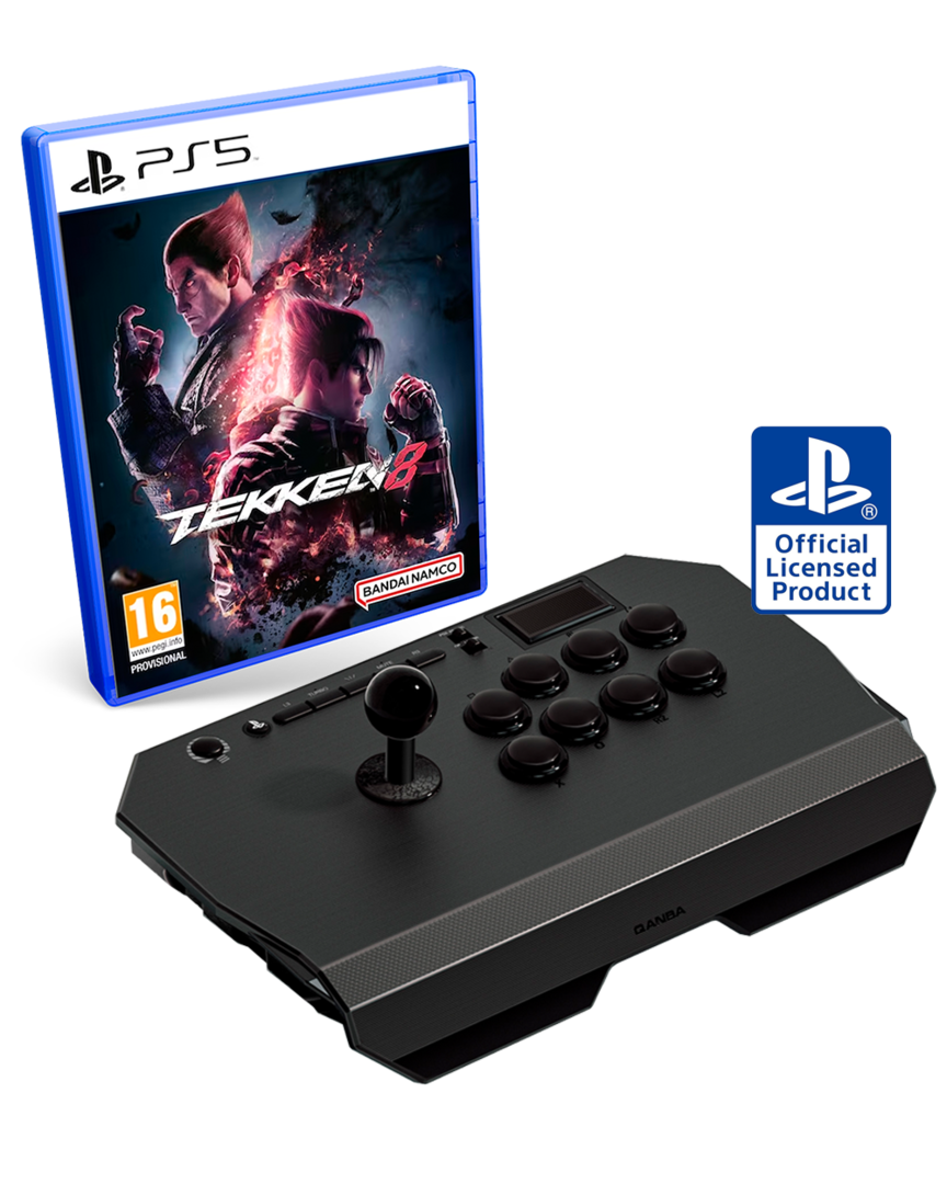 Tekken 8 + Joystick Drone 2 Qanba con Licencia Oficial Playstation