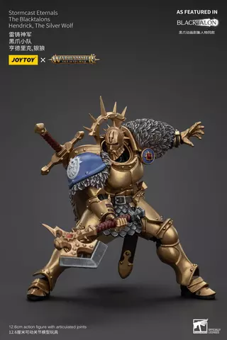 Reservar Figura Hendrick The Silver Wolf Warhammer: Age of Sigmar Stormcast Eternals The Blacktalons 20 cm Figuras Estándar