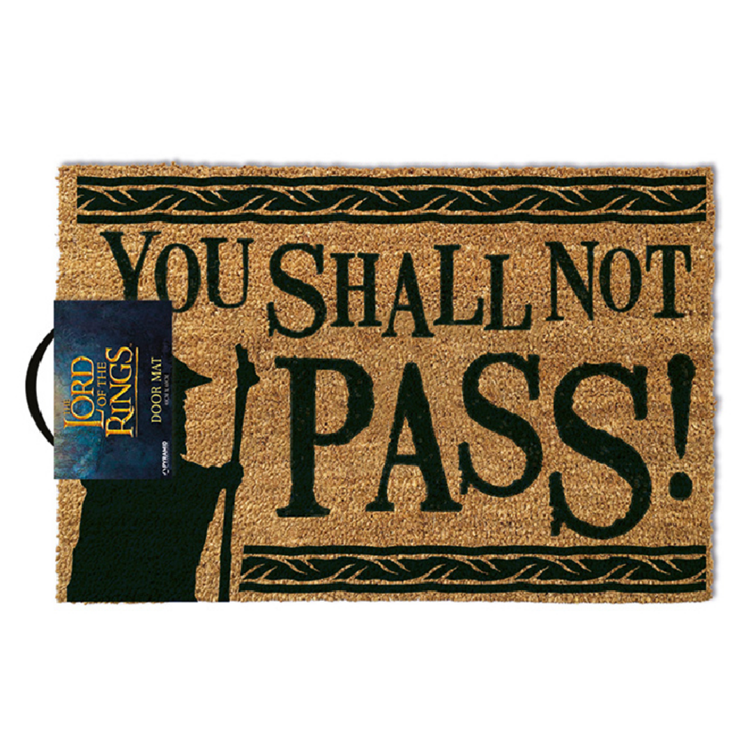 El señor de los anillos - felpudo not pass