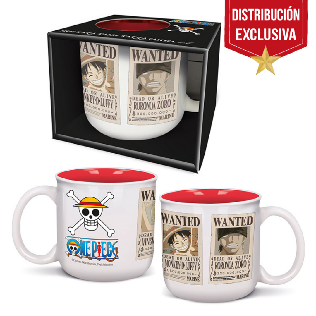 One piece - taza de 400 ml desayuno wanted