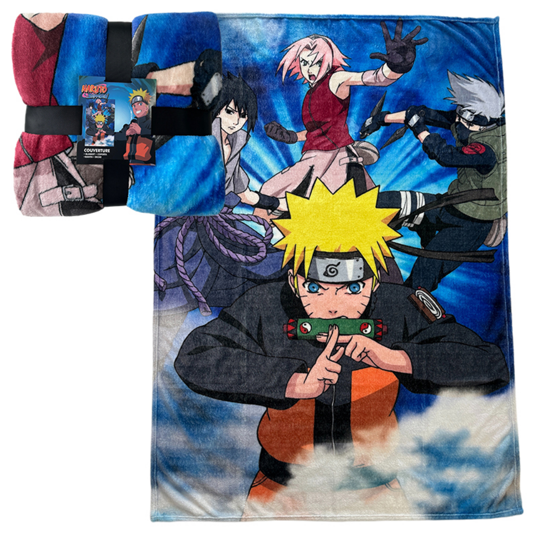 Naruto - manta lana coral ultrasuave 130x180 cm