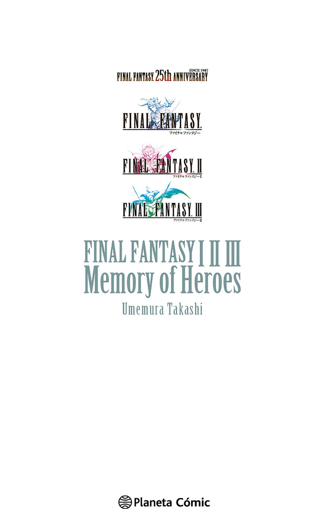 Novela final fantasy i, ii, iii memory of heroes