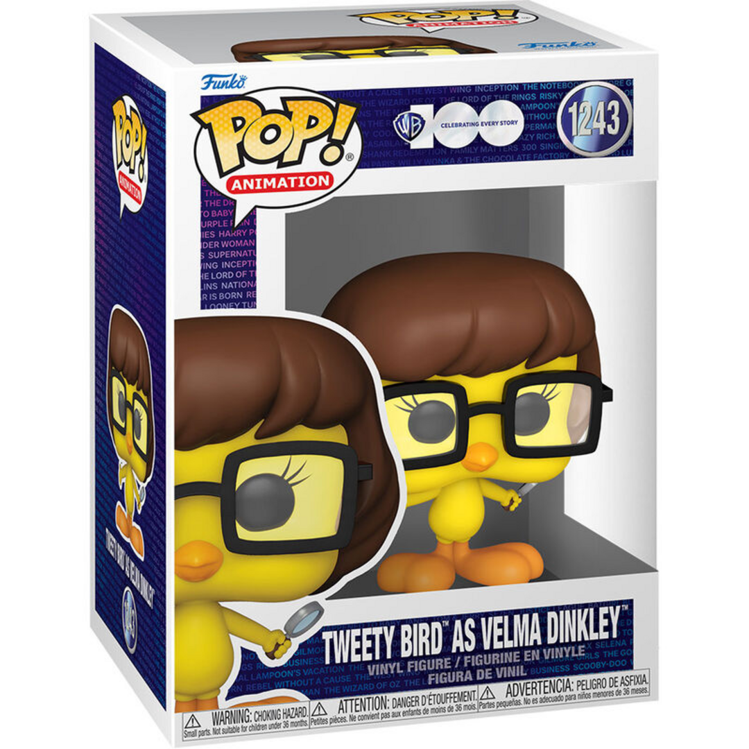 Funko Pop! Animation: HB - Tweety Bird As Velma - Piolin - Looney Tunes - Figura de Vinilo Coleccionable - Idea de Regalo- Mercancia Oficial - Juguetes para Niños y Adultos - TV Fans