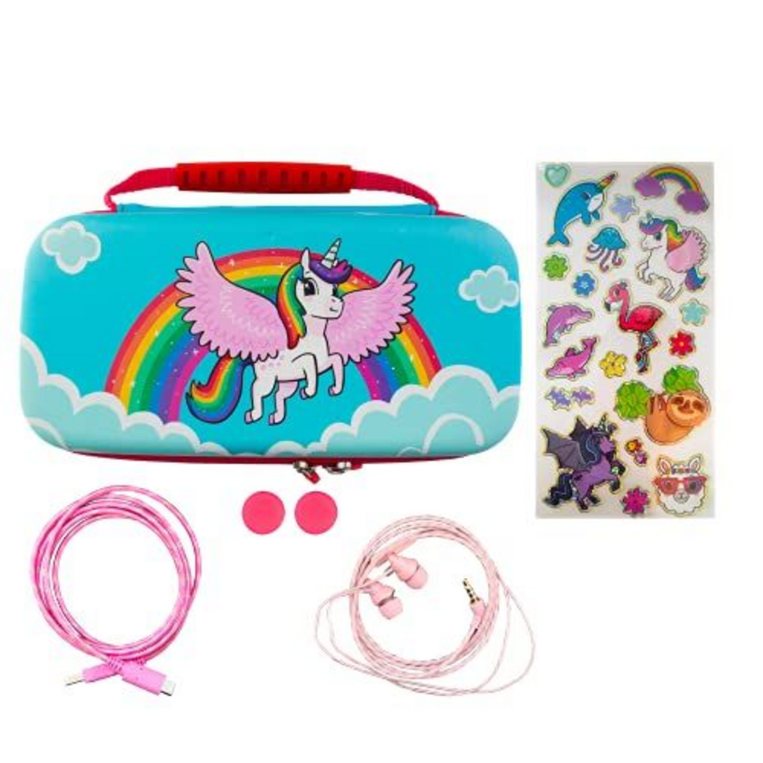 Funda de unicornio 7 en 1 over the rainbow switch lite