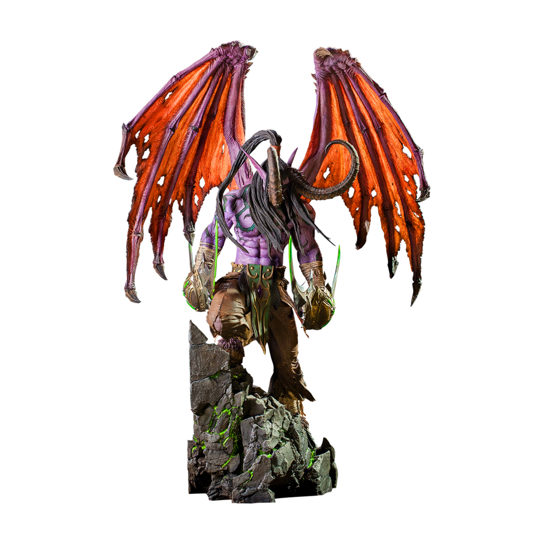 Blizzard world of warcraft - illidan stormrage statue premium