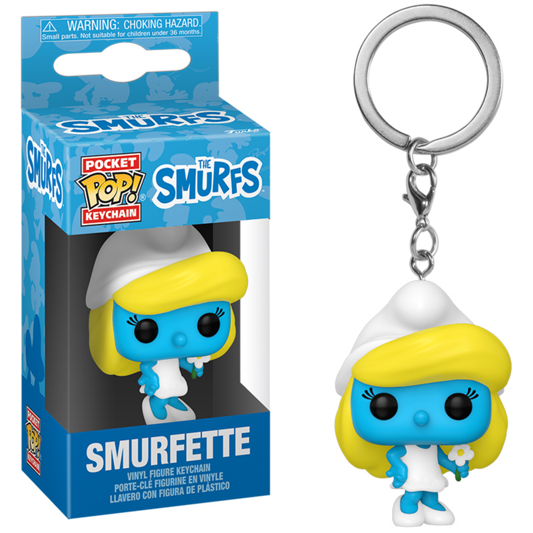 Los pitufos - pop keychain pitufina
