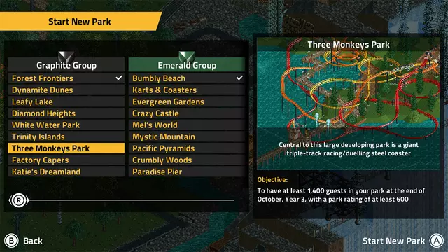 Reservar Roller Coaster Tycoon Classic Switch Estándar screen 12