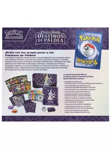 Comprar Pokemon TCG Caja de Entrenador Elite SV 4.5 Paldean Fates Español Estándar