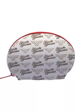 Comprar Estuche Ovalado Blanco Wonder Woman Pattern Logo Universo Dc Estándar